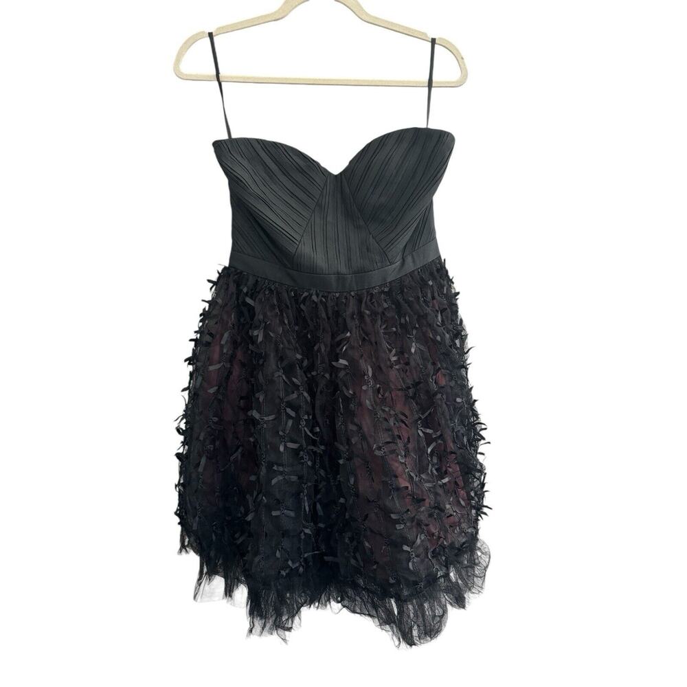 A. Drea Medium Strapless Y2K Black Dress Pink Poofy Witchy Whimsygoth NWT #3666